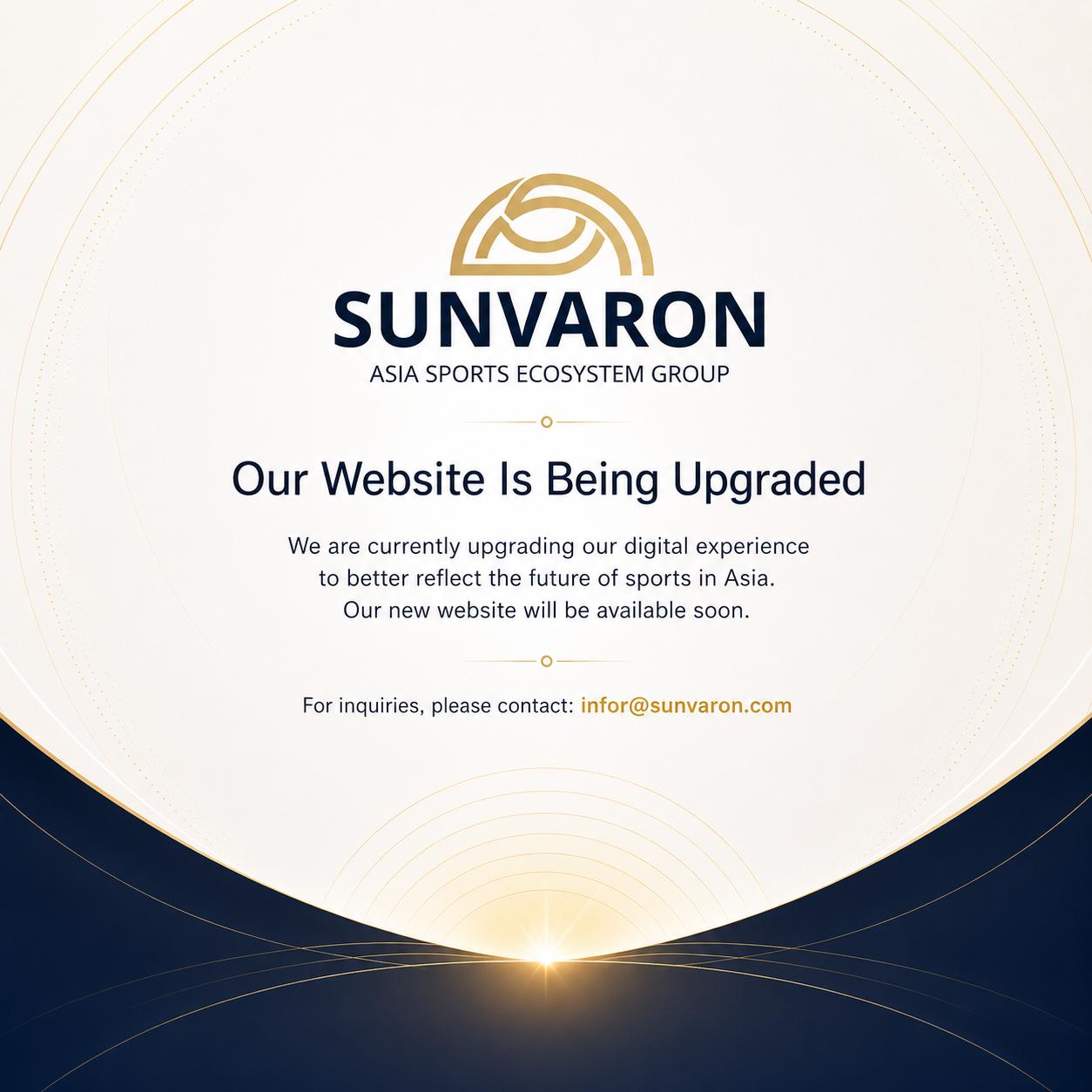 Sunvaron - Our website is being upgraded